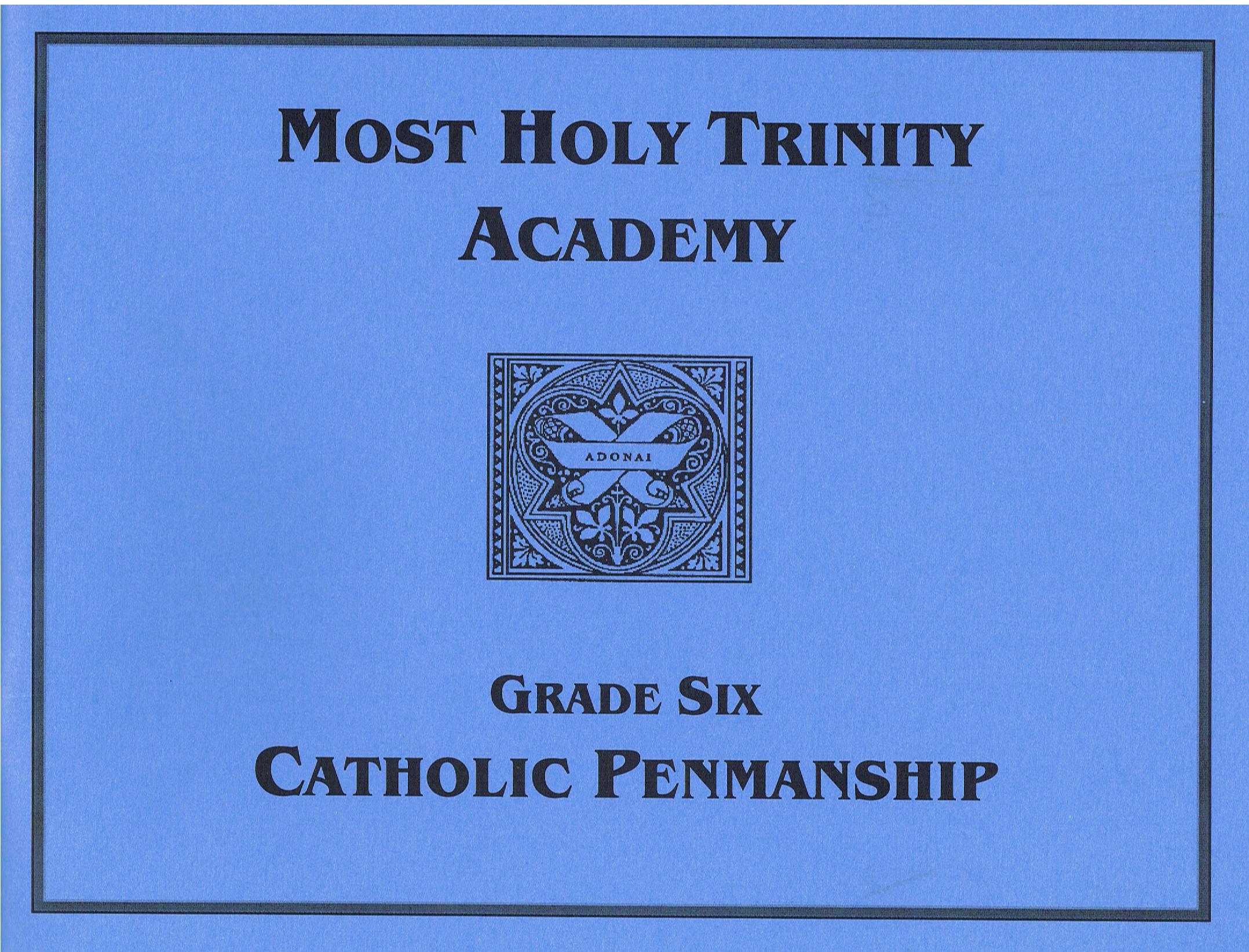 Image for Catholic Penmanship Grade Six