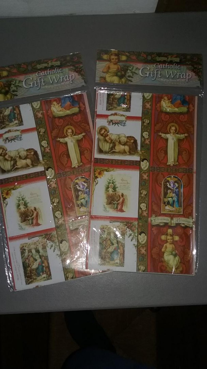 Image for Catholic Christmas Blessings Gift Wrap